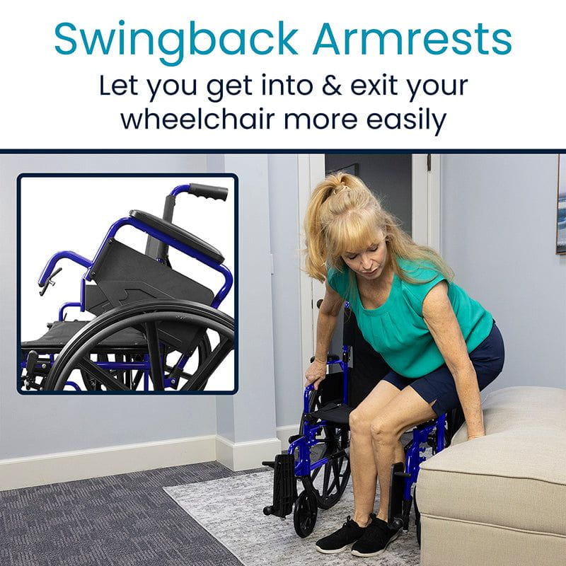 Heavy Duty Wheelchair (20", 400 lbs)