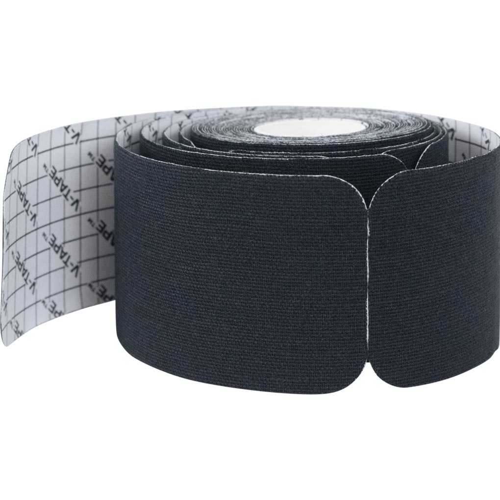 Kinesiology Tape Pre-Cut 2''x16.4' Black