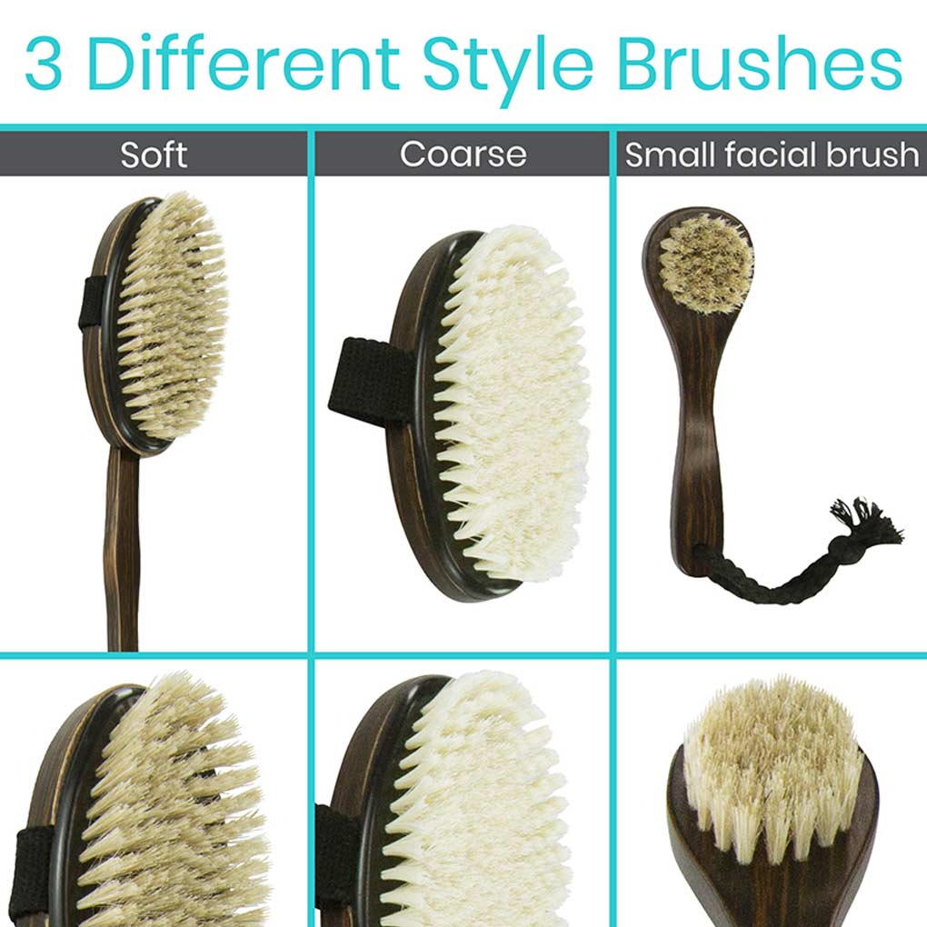 Body Brush Set Dark