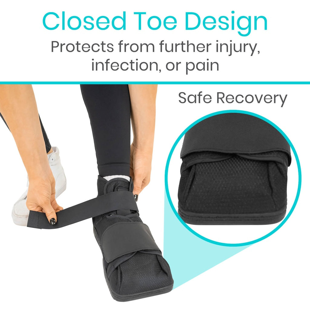 Closed Toe Post OP Shoe With Imprinting