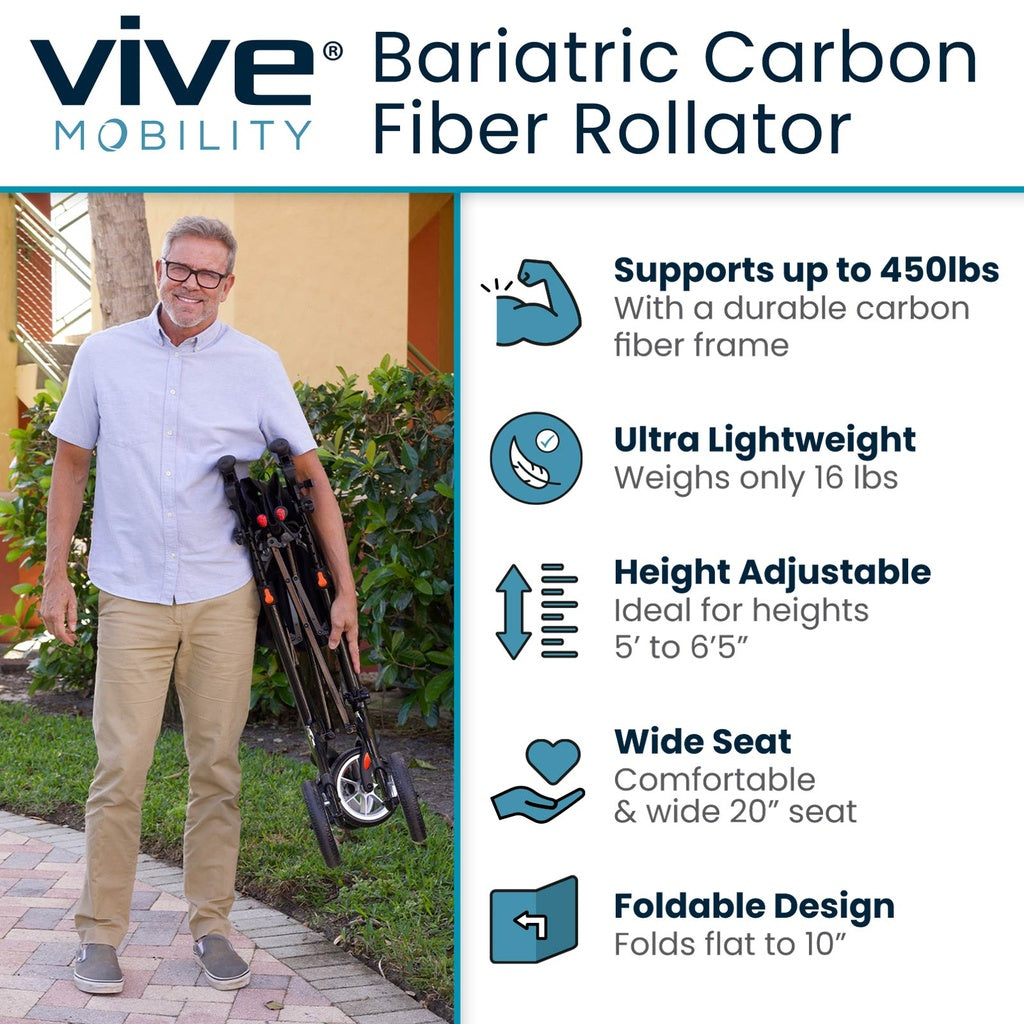 Bariatric Carbon Fiber Rollator