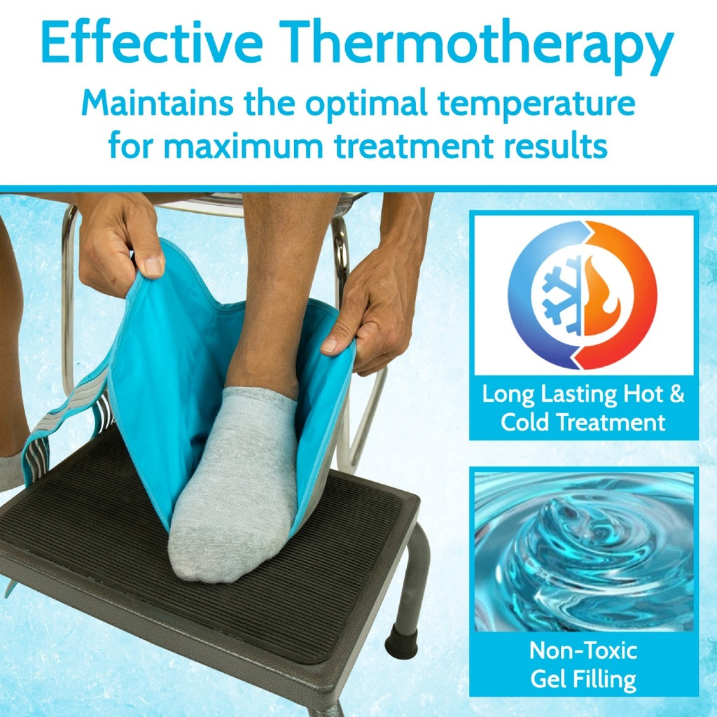Dual Strap Ankle Hot and Cold Pack