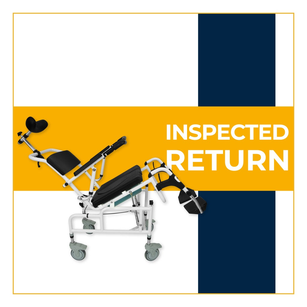*Inspected Return* Reclining Shower Commode Transport Chair