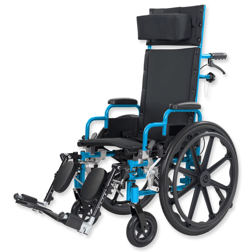 Reclining Pediatric Wheelchair (14", 150 lbs)