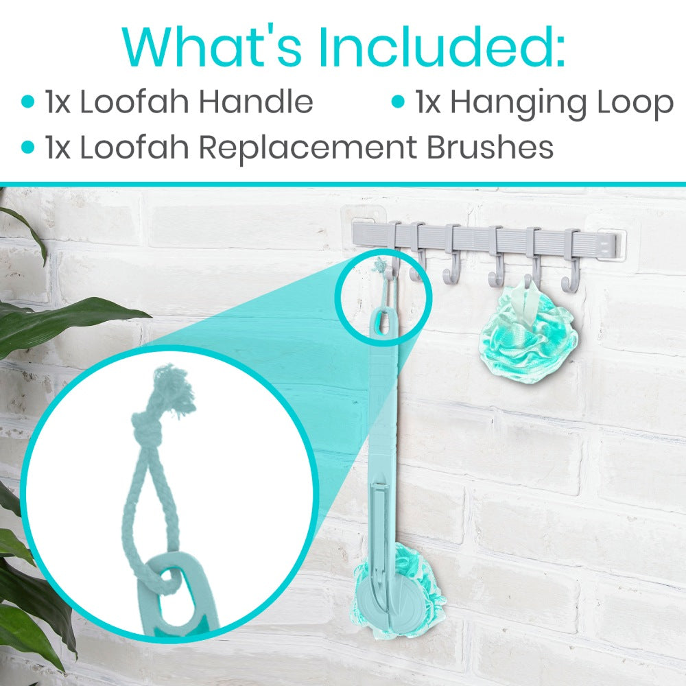 Interchangeable Loofah Handle