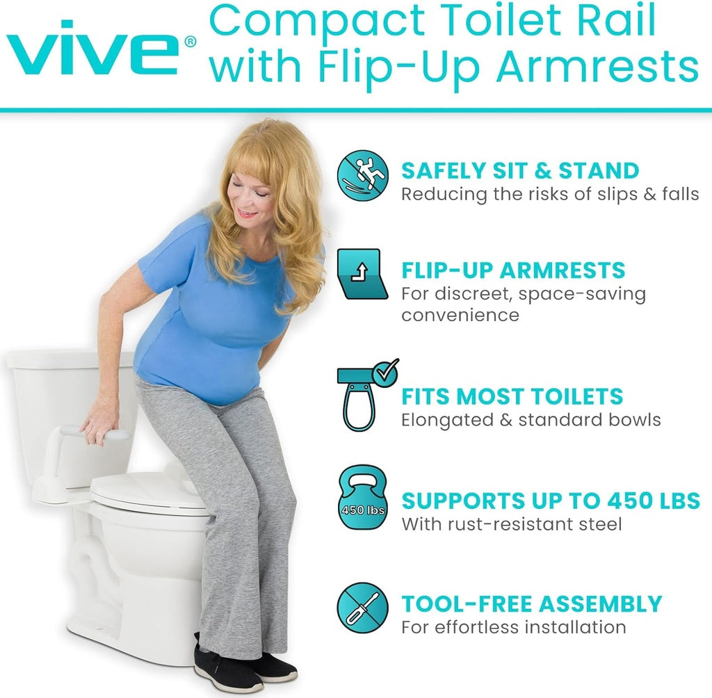 *Inspected Return* Rise Up Toilet Rail
