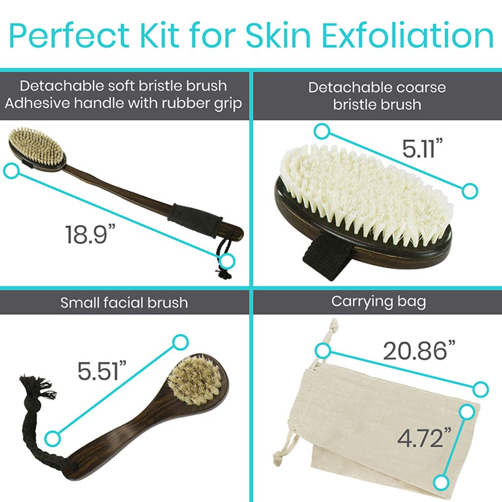 Body Brush Set Dark