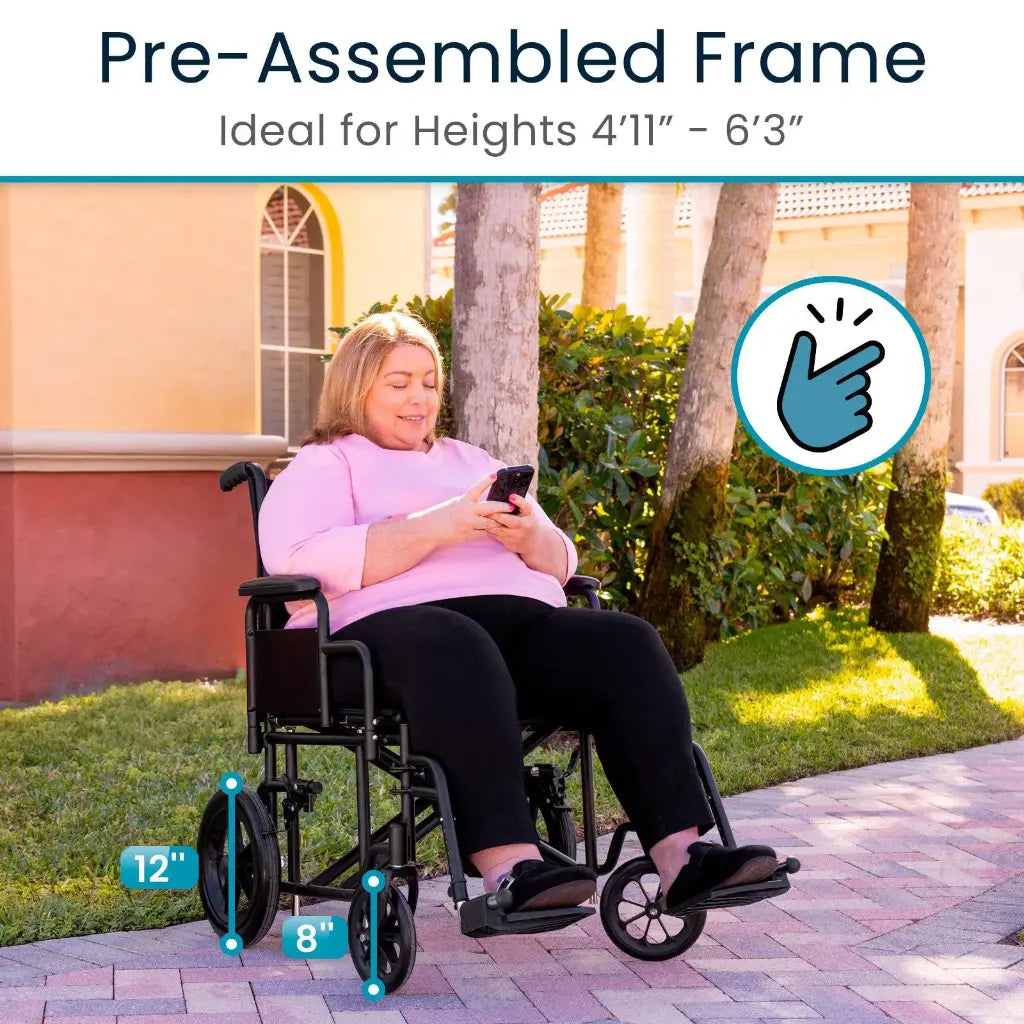 *Inspected Return* Bariatric Transport Wheelchair
