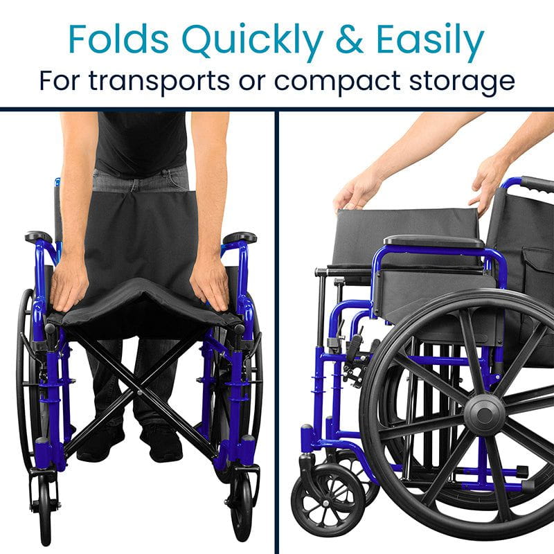 Heavy Duty Wheelchair (20", 400 lbs)