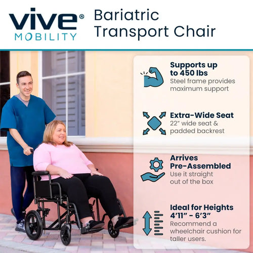 *Inspected Return* Bariatric Transport Wheelchair