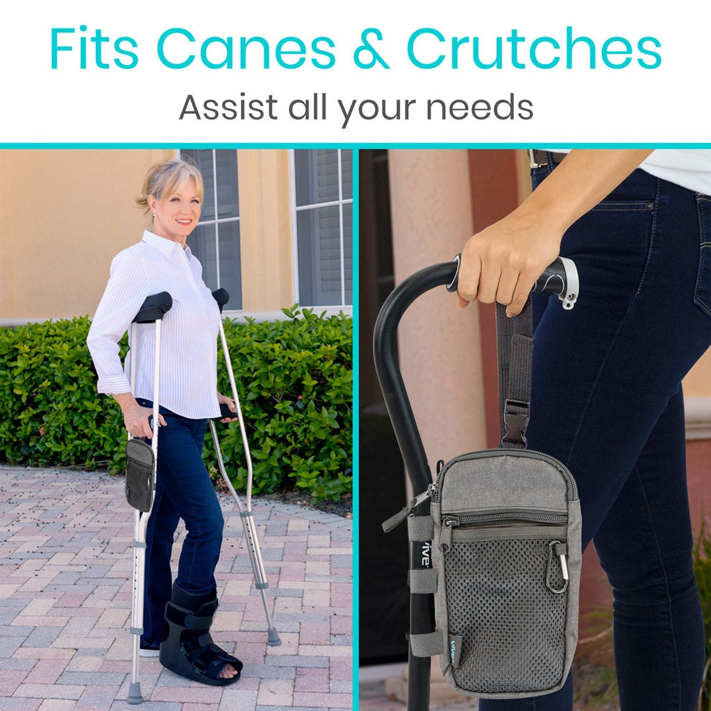 Accessory Bag for Canes and Forearm Crutches