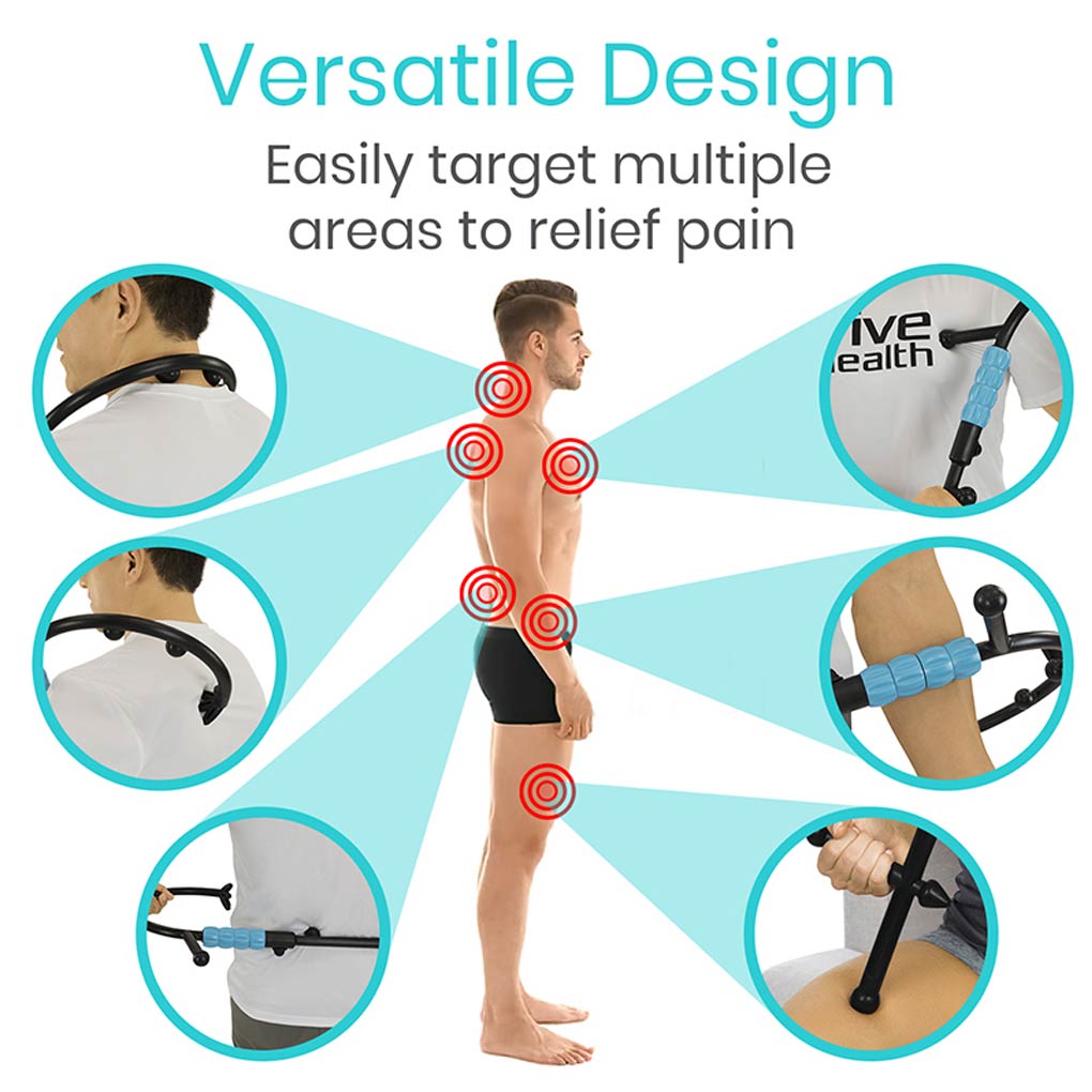 Massage Cane with Interchangeable Heads