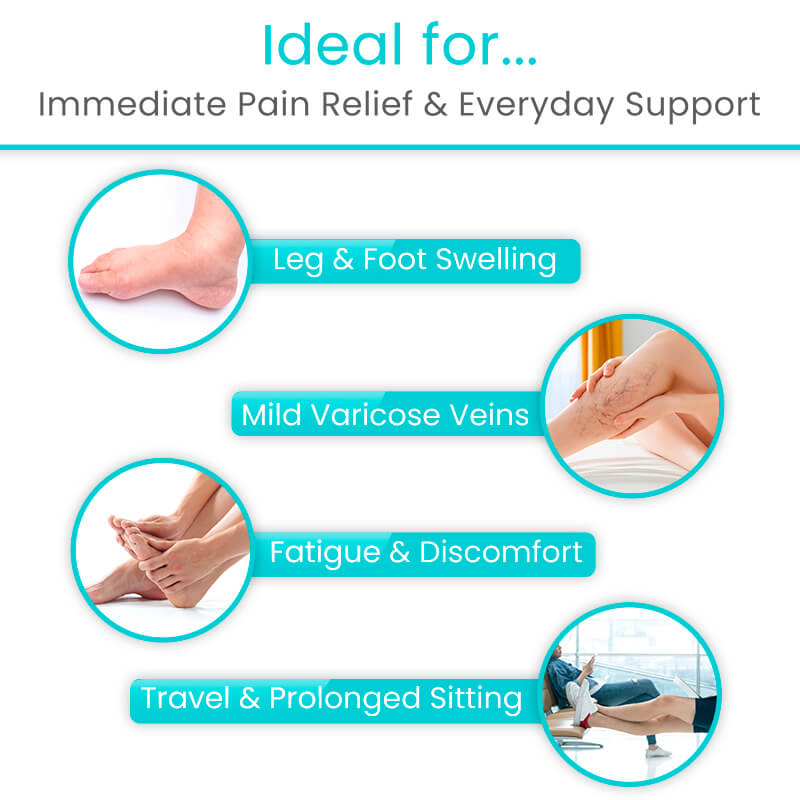 Knee High Open Toe Compression Stockings 15-20mmHg