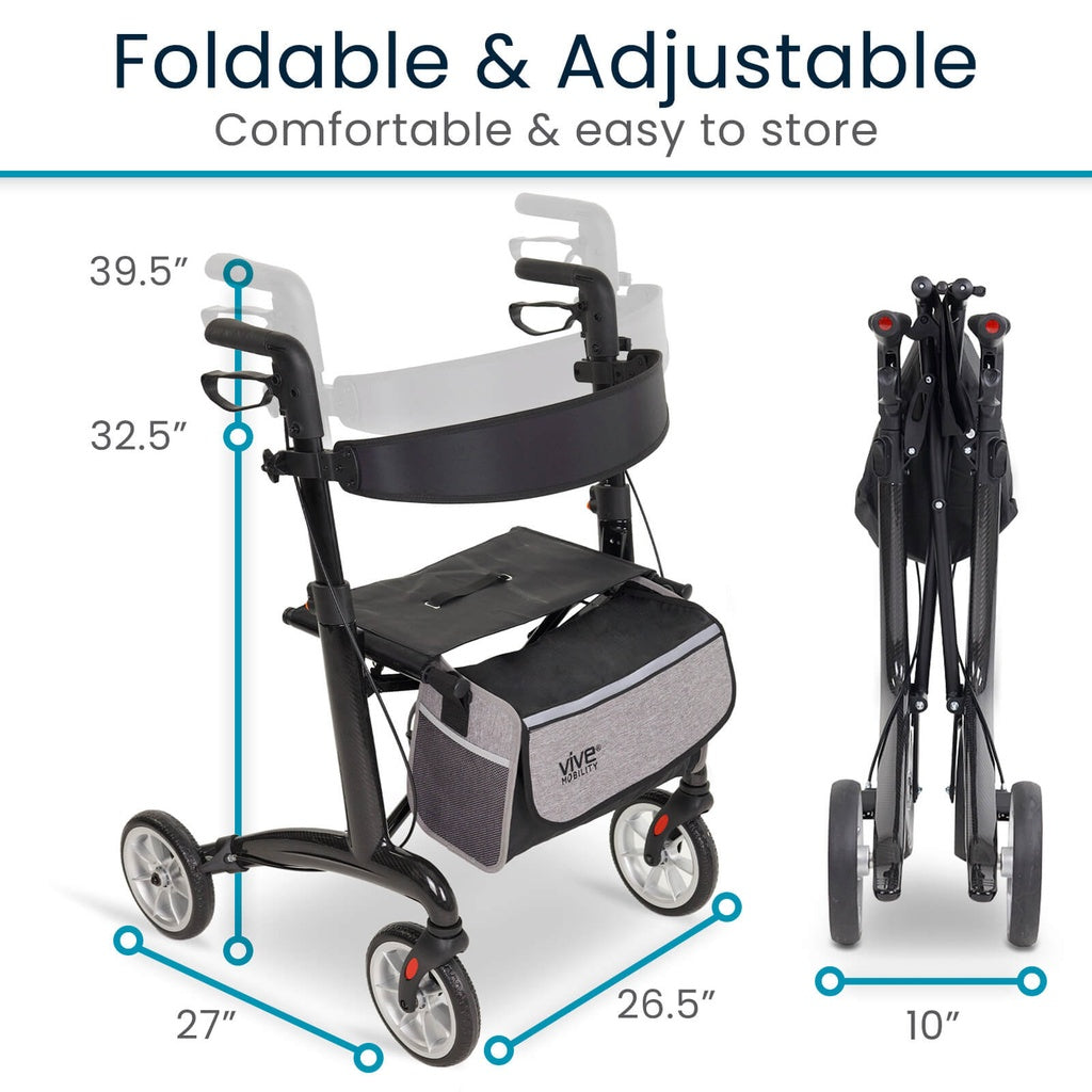 *Inspected Return* Bariatric Carbon Fiber Rollator