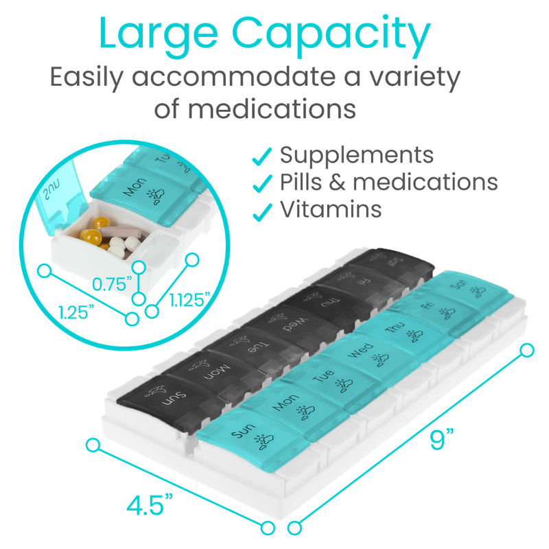AM and PM Pill Organizer