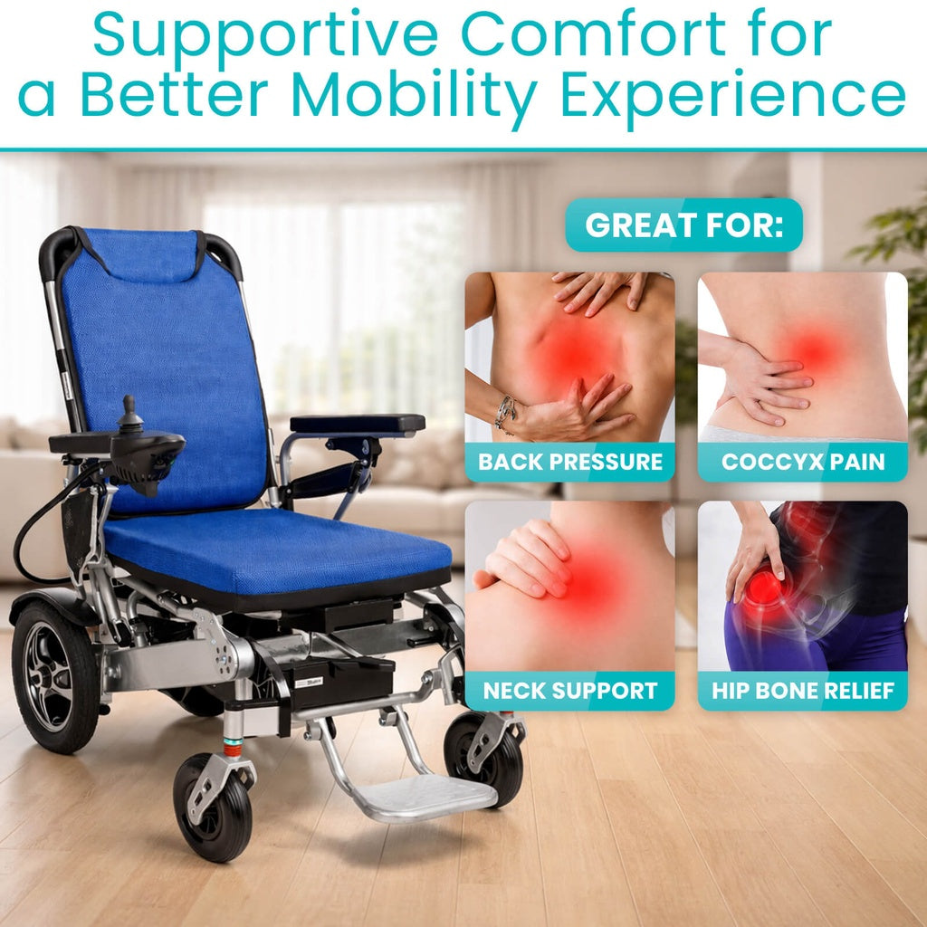 Power Wheelchair Seat Cover and Cushion