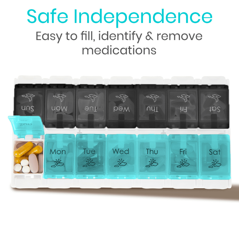 AM and PM Pill Organizer