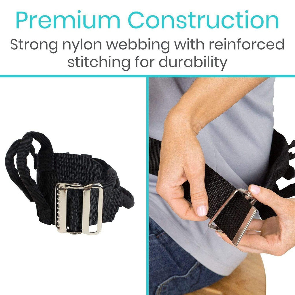 Transfer Belt with Handles - Metal Buckle