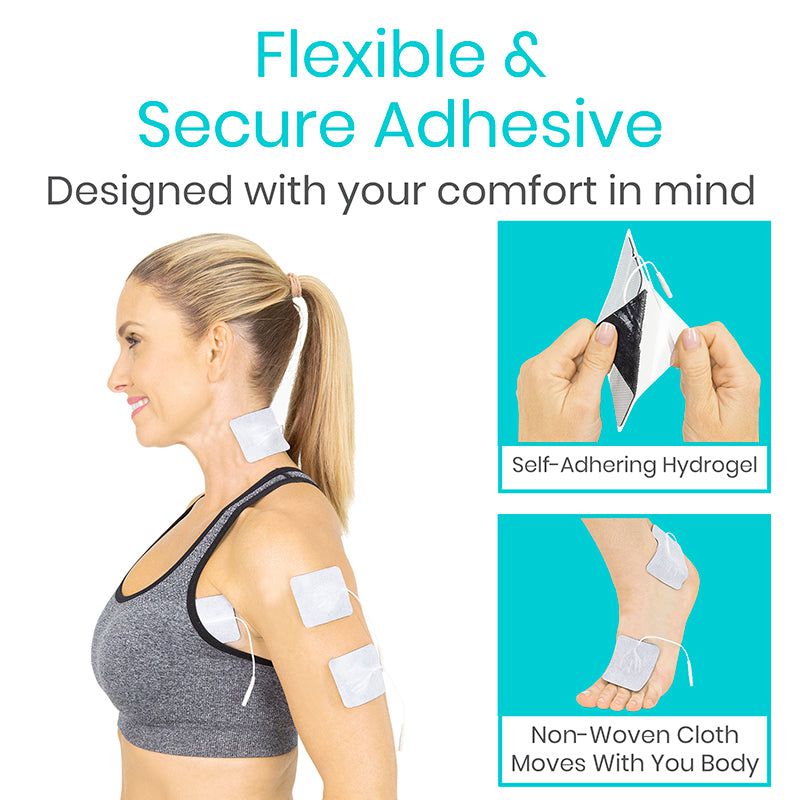 TENS Electrodes (Fabric Back) - 10 Sets of 4