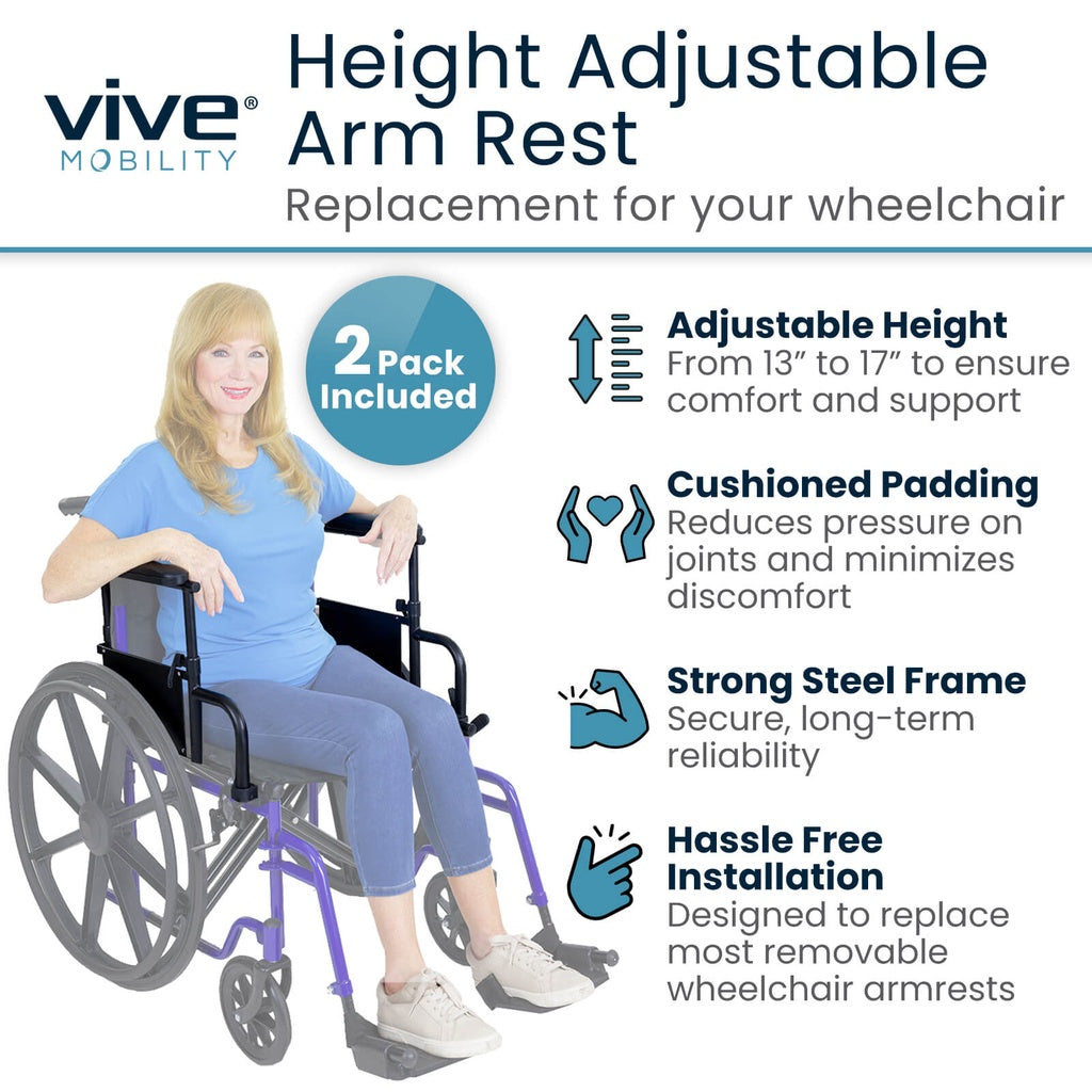 *Inspected Return* Height Adjustable Wheelchair Armrests