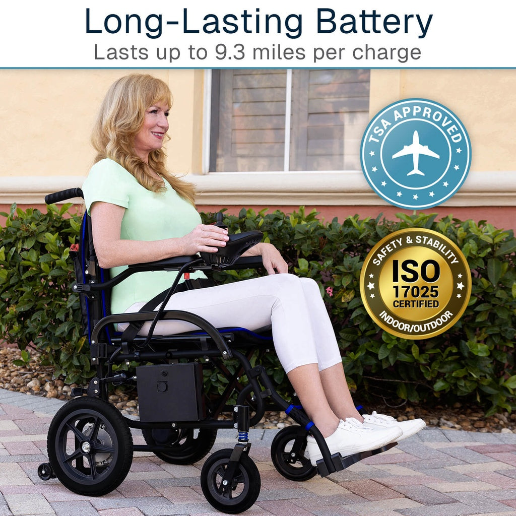Air Frame Aluminum Power Wheelchair (16.7", 225 lbs)