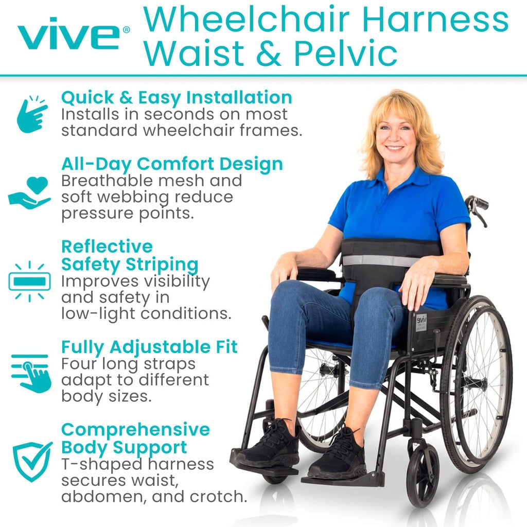 Waist and Pelvic Wheelchair Harness