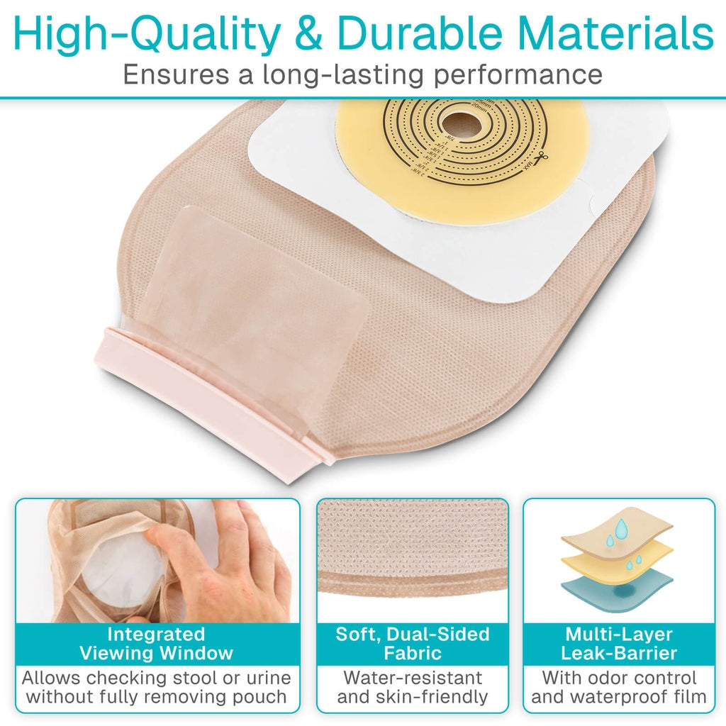 Ostomy Bags Two Piece - Box of 10 Bags