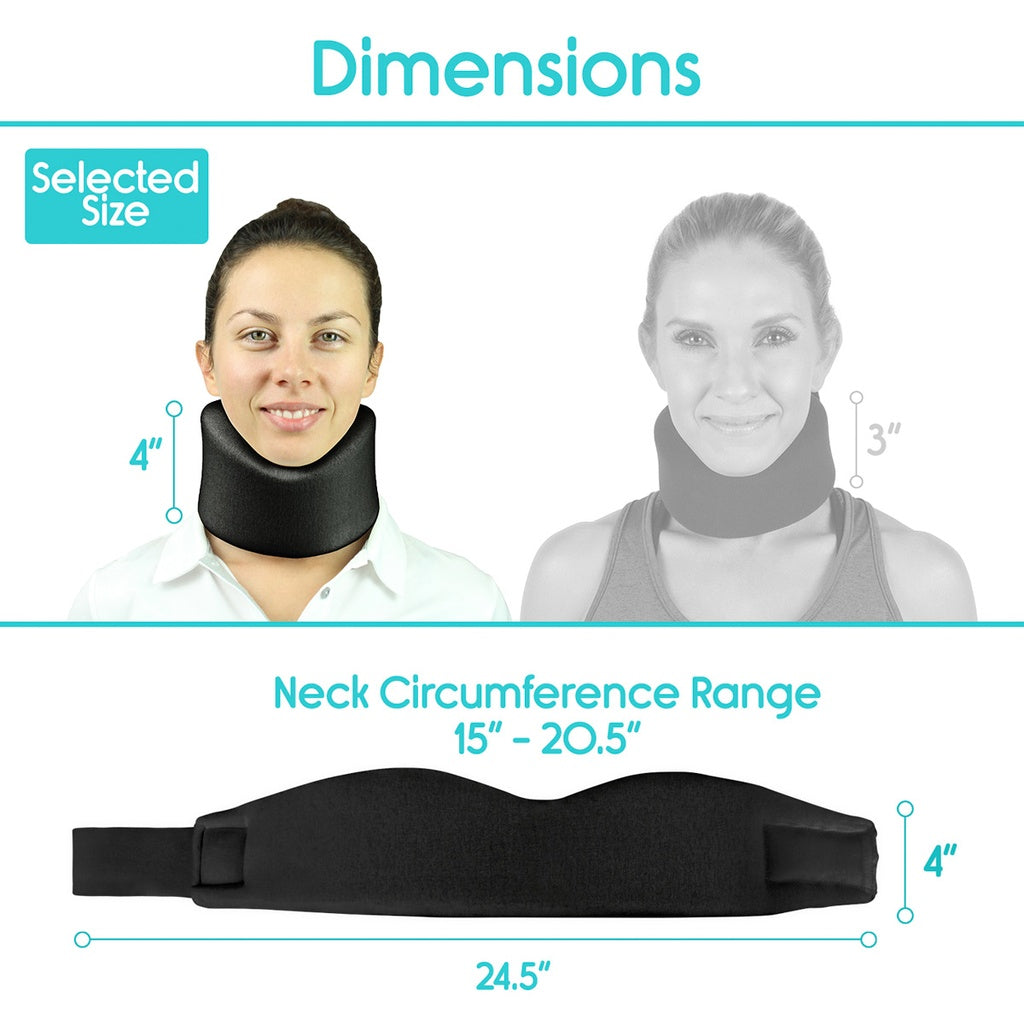 Cervical Collar - Neck Brace Thin 4'' With Imprinting