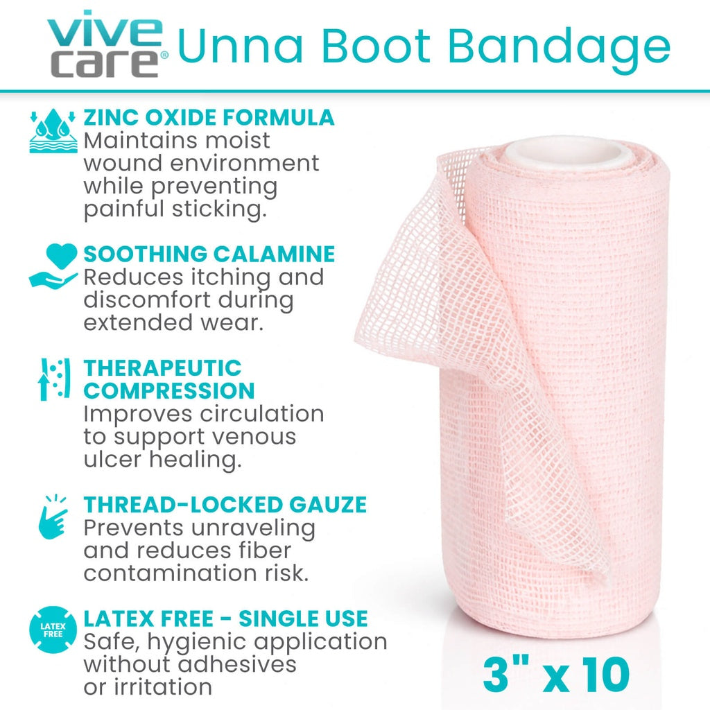 Unna Boot Bandage with Zinc Oxide and Calamine