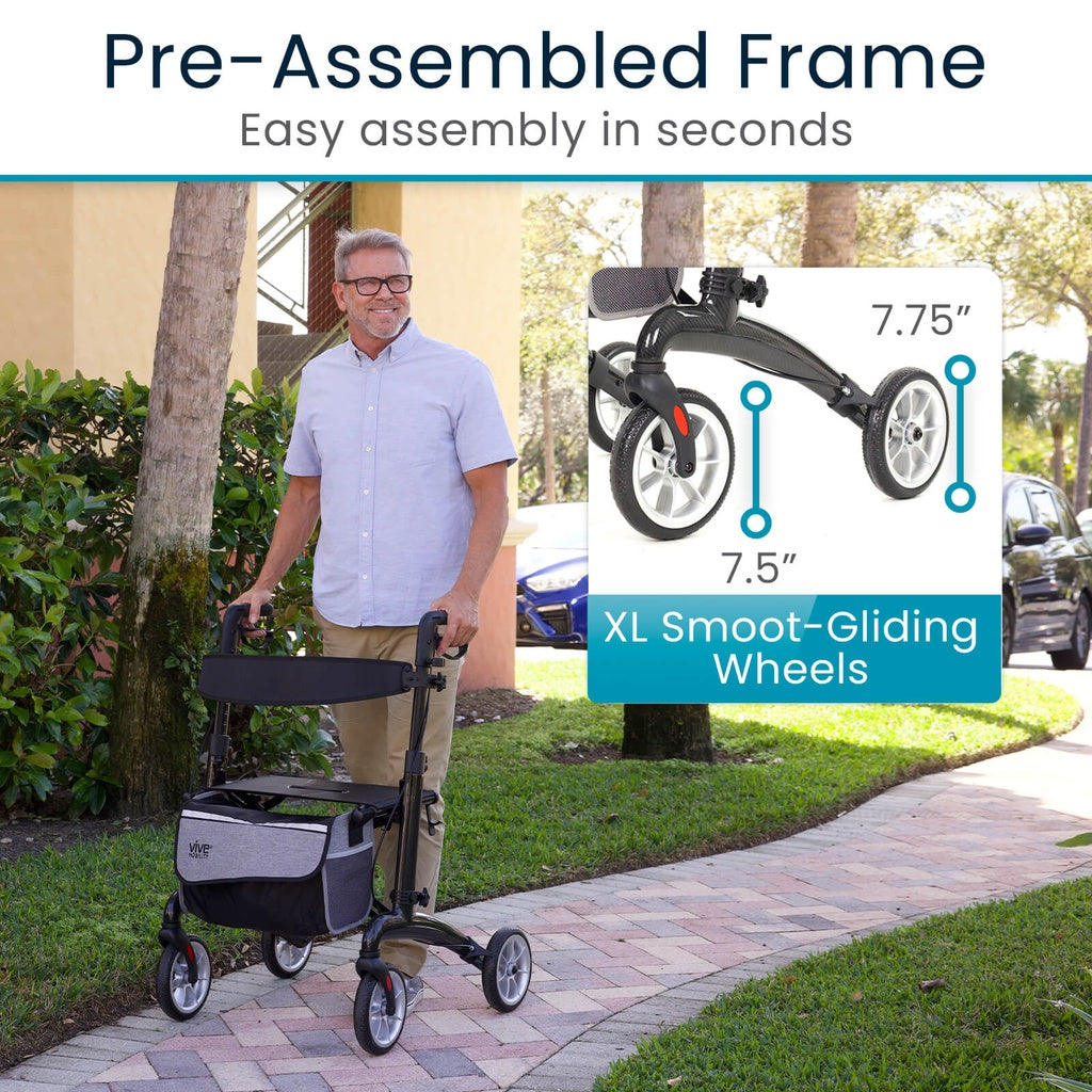 *Inspected Return* Bariatric Carbon Fiber Rollator