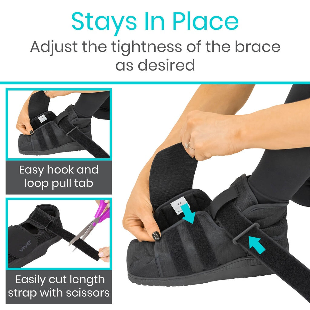 Closed Toe Post OP Shoe With Imprinting