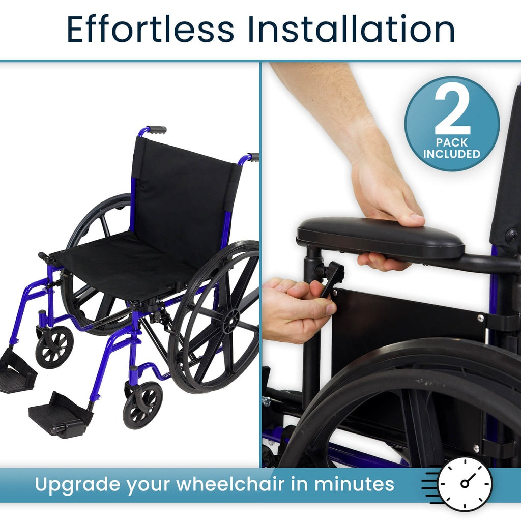Height Adjustable Wheelchair Armrests