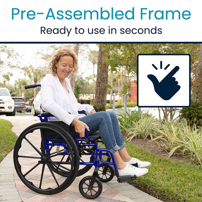 Heavy Duty Wheelchair (20", 400 lbs)