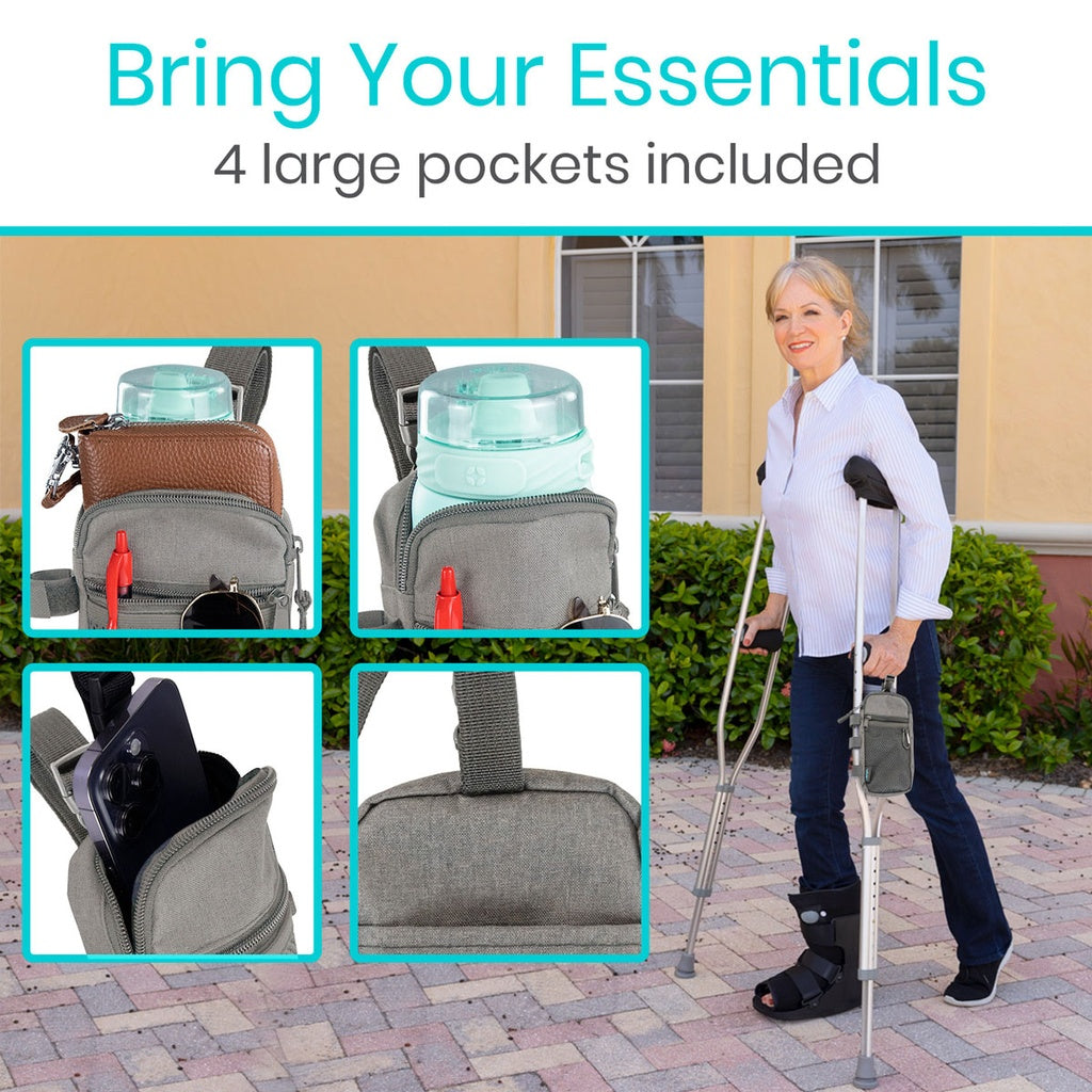 Accessory Bag for Canes and Forearm Crutches