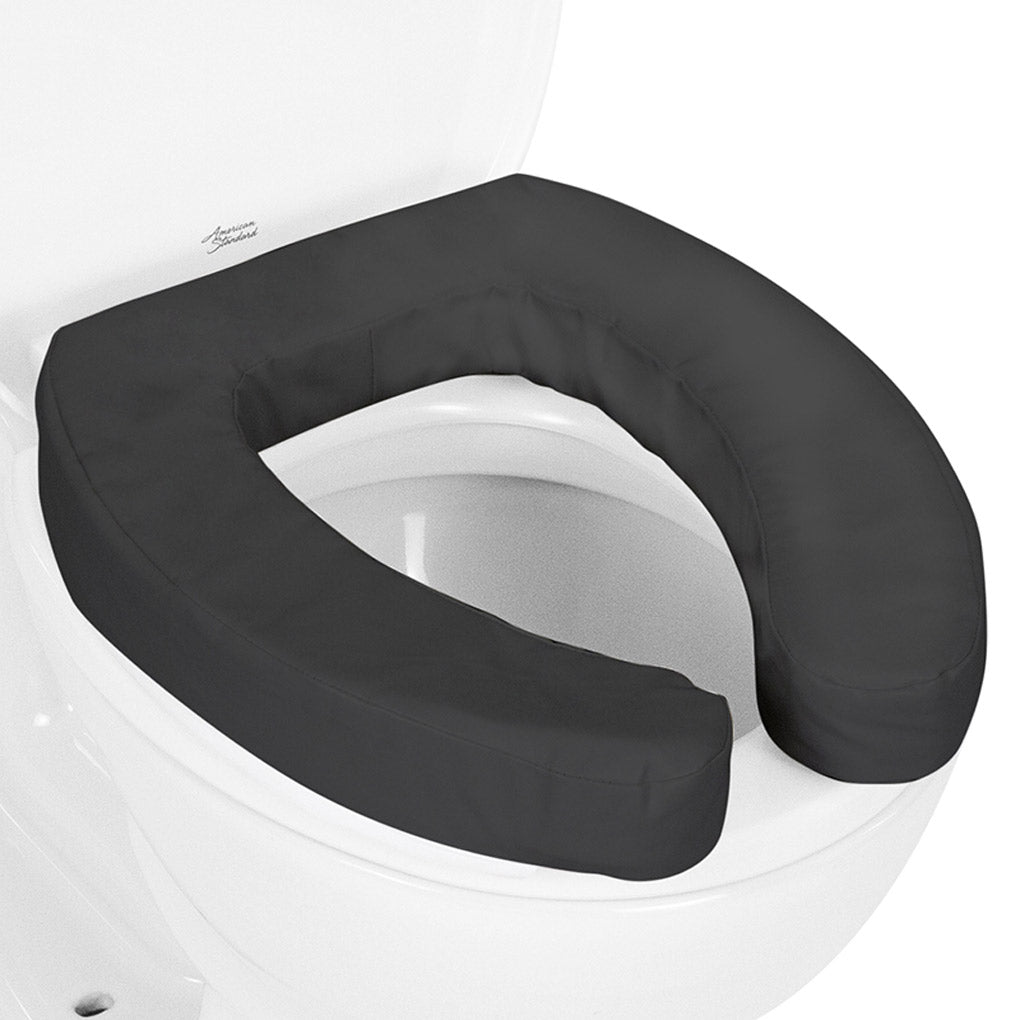 Cushioned Toilet Seat Riser Black 2" Soft
