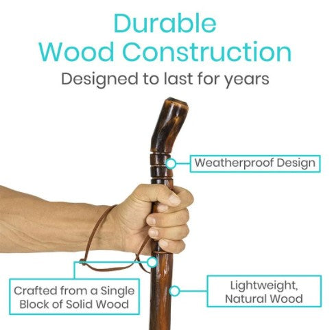 Wooden Walking Stick (2 Pack)
