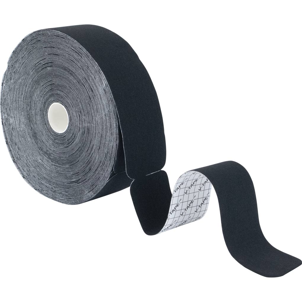 Kinesiology Tape Pre-Cut 2''x105' Black