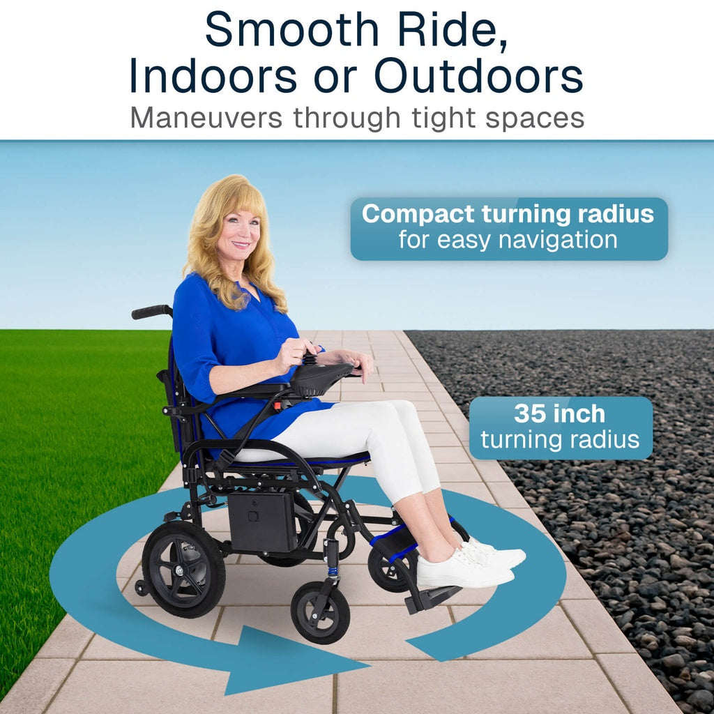 Air Frame Aluminum Power Wheelchair (16.7", 225 lbs)