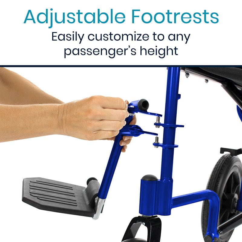 Transport Wheelchair (19", 300 lbs)