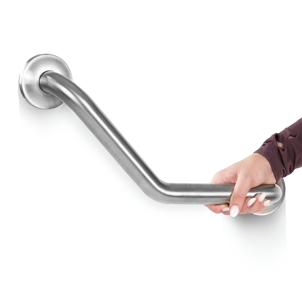 Angled Metal Grab Bar