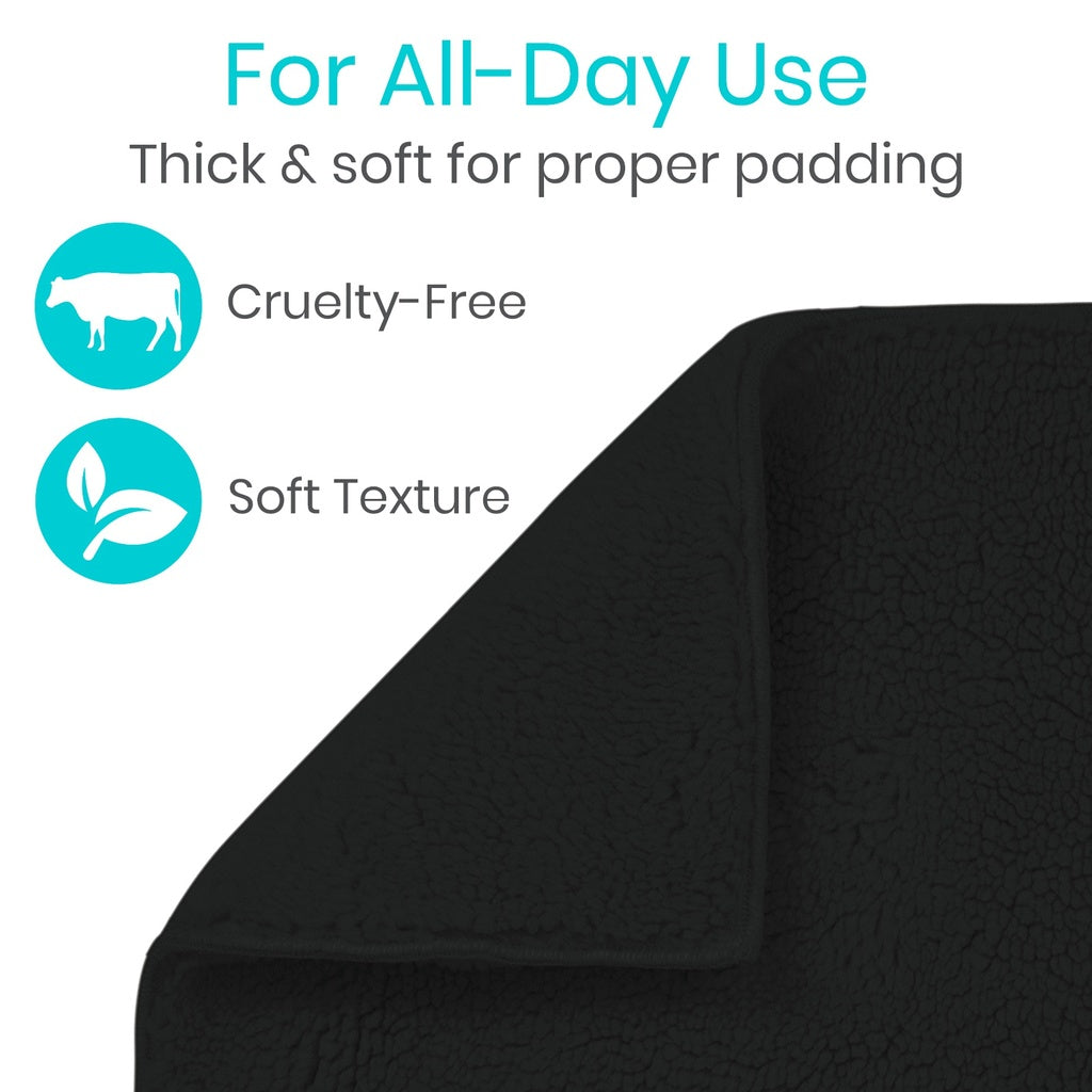 Sheepskin Wheelchair Seat and Backrest Pads