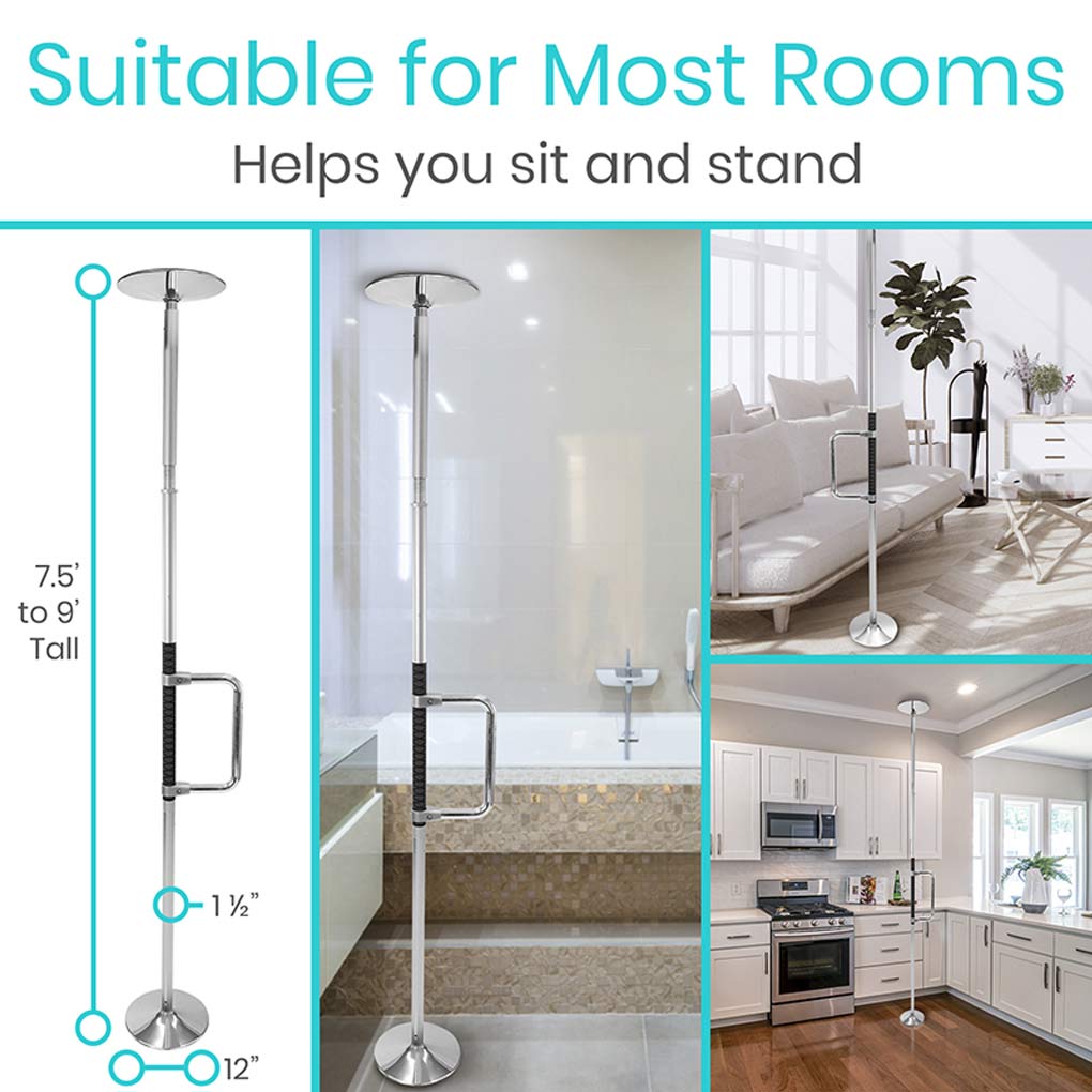 *Inspected Return* Floor to Ceiling Grab Bar