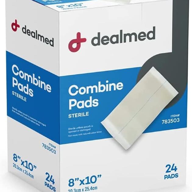ABD Combine Pad Sterile 8 x 10  24/Bx Online Price Only